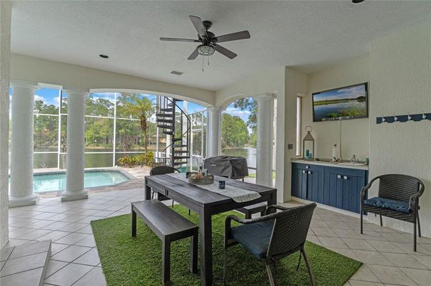 Dining room, Interior, Pool, Sun Room