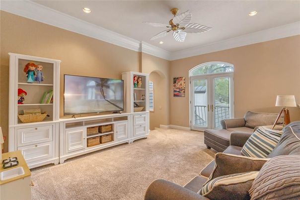 Interior, Living room, Recessed Lighting