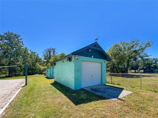 Backyard, Detached Garage, Exterior