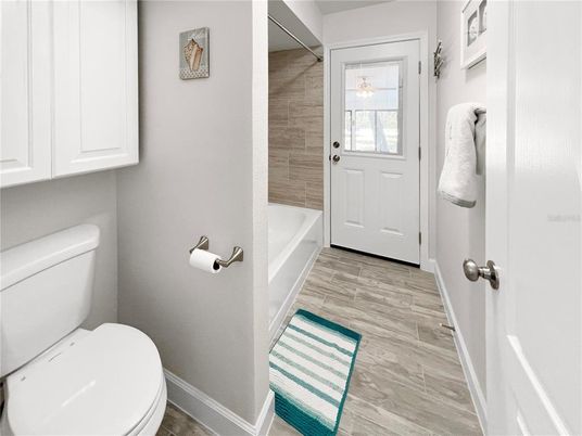 Bathroom, Interior, Wood Texture Flooring