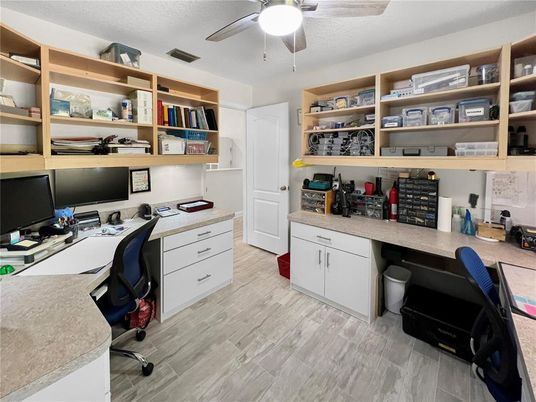 Home Office, Interior, Wood Texture Flooring