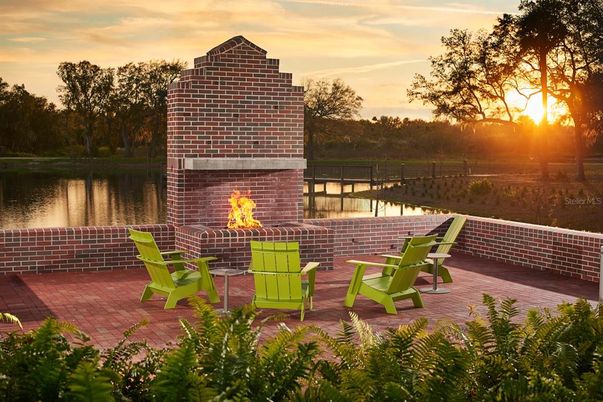 Exterior, Fireplace, Lake