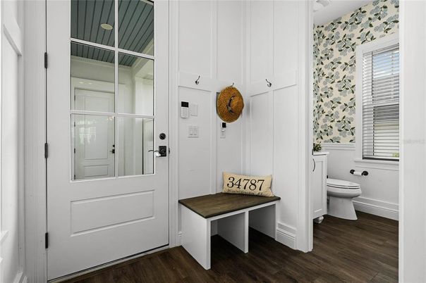Bathroom, Interior, Wood Texture Flooring