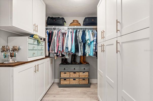 Interior, Walk-in Closets, Wood Texture Flooring