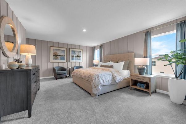Bedroom, Interior, Recessed Lighting