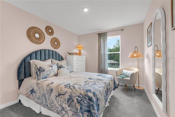 Bedroom, Interior, Recessed Lighting