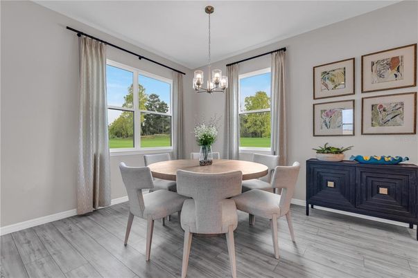 Chandelier, Dining room, Interior, Pendant Lights, Wood Texture Flooring