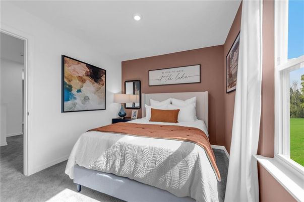 Bedroom, Interior, Recessed Lighting