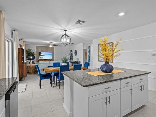 Dining room, Interior, Kitchen, Living room, Recessed Lighting