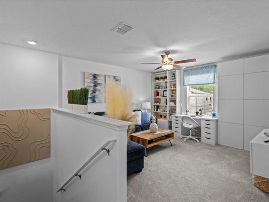 Home Office, Interior, Recessed Lighting