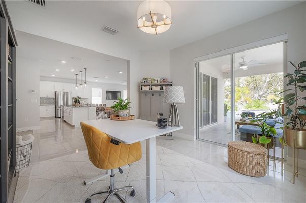 Dining room, Interior, Kitchen, Pendant Lights, Recessed Lighting