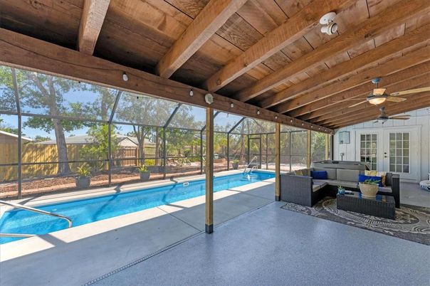 Glass Ceilings, Interior, Pool, Sun Room, Wooden Beams, Wooden Ceilings