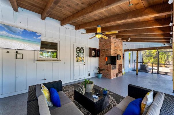 Fireplace, Interior, Living room, Stone Walls, Wooden Beams, Wooden Ceilings