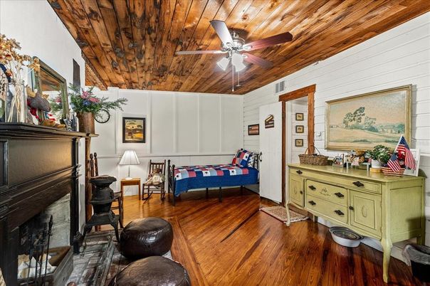 Fireplace, Interior, Wooden Ceilings, Wood Texture Flooring