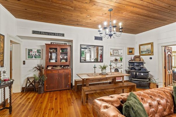 Chandelier, Interior, Wooden Ceilings, Wood Texture Flooring