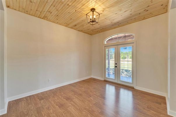 Empty room, Interior, Wooden Ceilings, Wood Texture Flooring