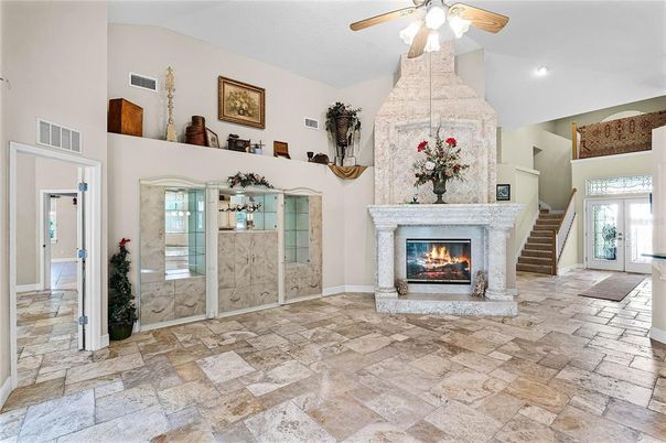 Fireplace, Interior, Recessed Lighting