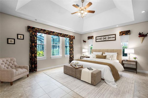 Bedroom, Interior, Recessed Lighting