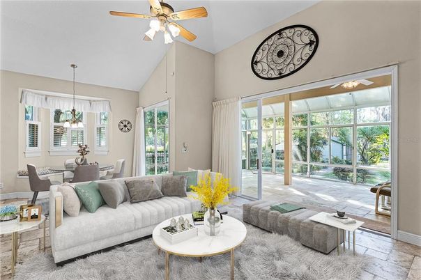 Dining room, Interior, Living room, Pendant Lights, Sun Room