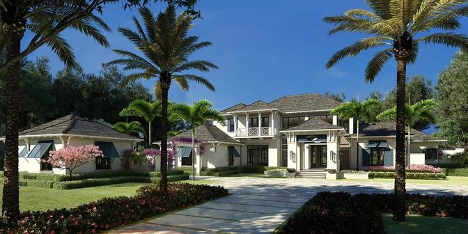 Backyard, Exterior, Facade, French Provincial