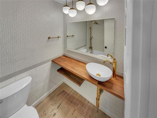 Bathroom, Interior, Wood Texture Flooring