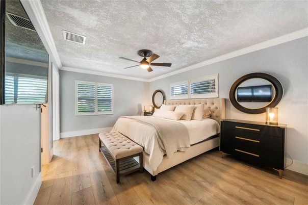 Bedroom, Interior, Wood Texture Flooring