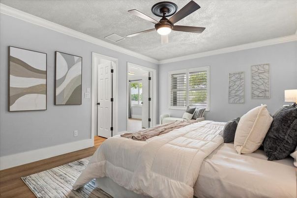 Bedroom, Interior, Wood Texture Flooring