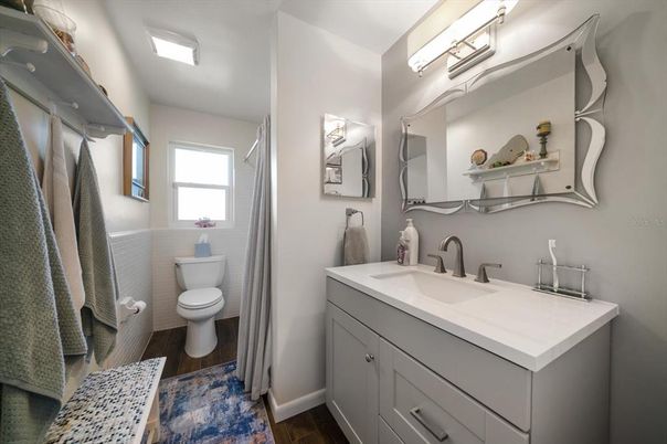 Bathroom, Interior, Wood Texture Flooring