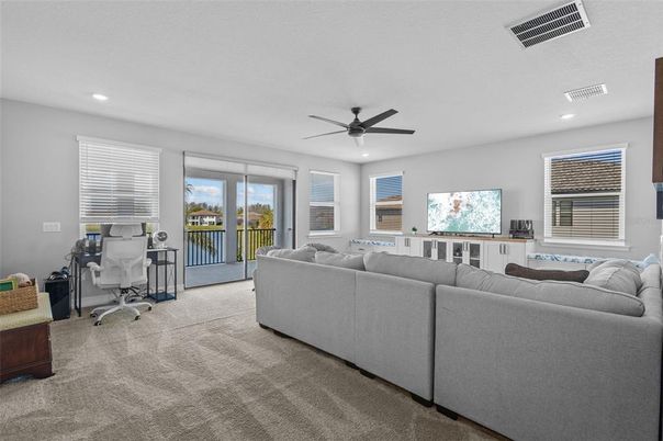 Home Office, Interior, Living room, Recessed Lighting