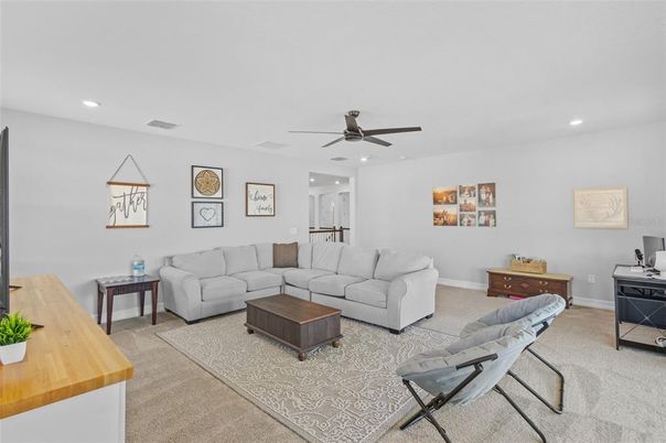 Interior, Living room, Recessed Lighting