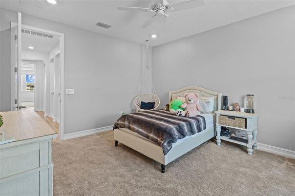 Bedroom, Interior, Recessed Lighting