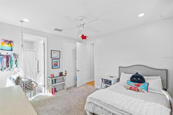 Bedroom, Interior, Recessed Lighting