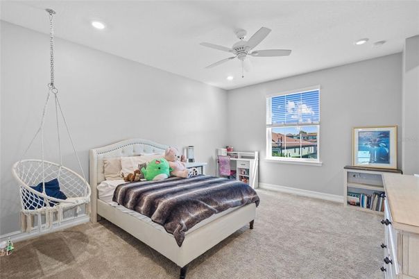 Bedroom, Interior, Recessed Lighting