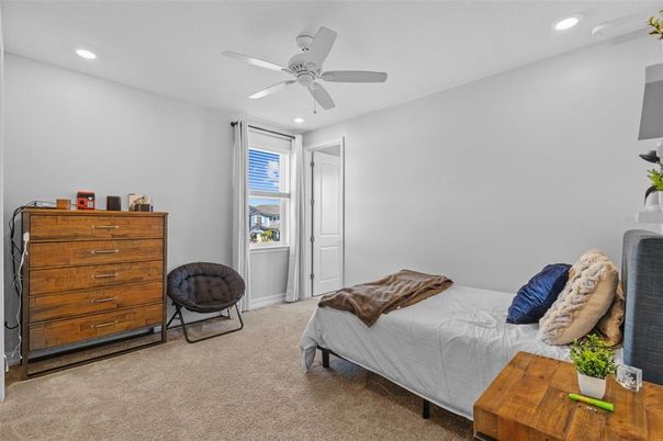 Bedroom, Interior, Recessed Lighting