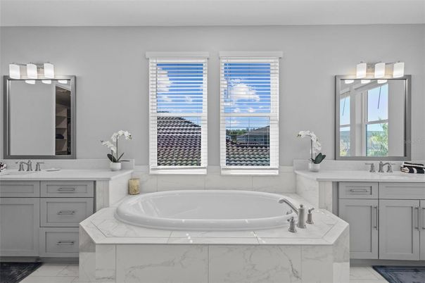 Bathroom, Dual Sink Vanities, Interior, Marble