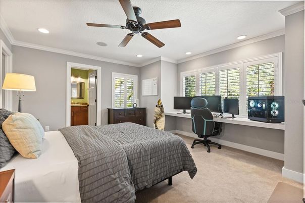 Bedroom, Home Office, Interior, Recessed Lighting