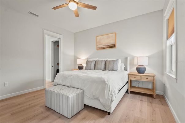 Bedroom, Interior, Wood Texture Flooring
