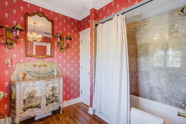 Bathroom, Interior, Wood Texture Flooring