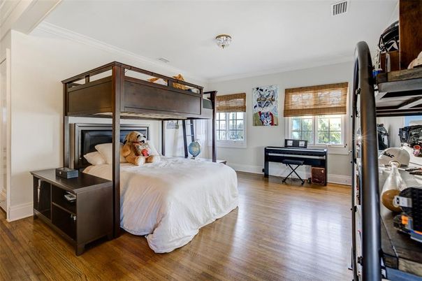 Bedroom, Interior, Piano, Wood Texture Flooring
