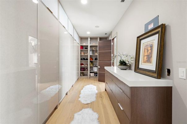 Interior, Recessed Lighting, Walk-in Closets, Wood Texture Flooring