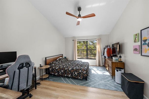 Bedroom, Home Office, Interior, Wood Texture Flooring