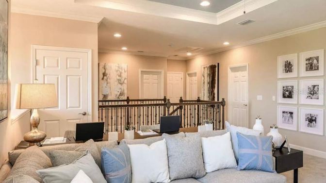 Interior, Living room, Recessed Lighting