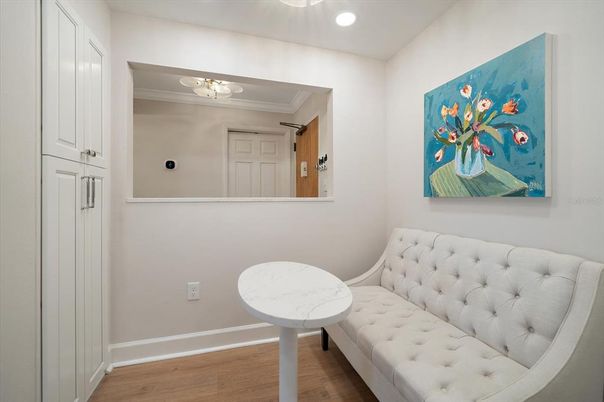 Interior, Recessed Lighting, Wood Texture Flooring