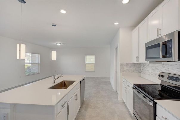 Interior, Kitchen, Pendant Lights, Recessed Lighting