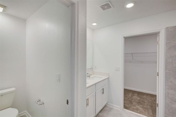 Bathroom, Interior, Recessed Lighting, Walk-in Closets