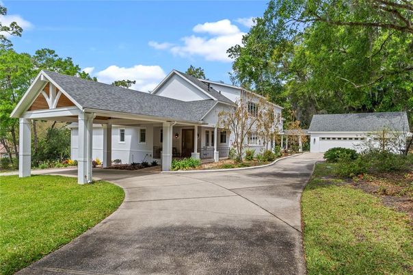 Detached Garage, Exterior, Facade, Ranch