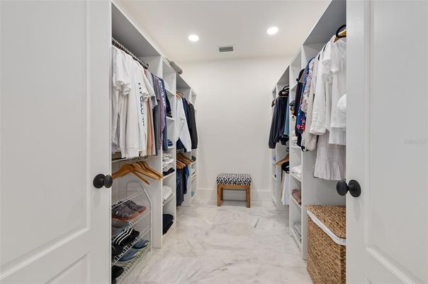 Interior, Marble, Recessed Lighting, Walk-in Closets