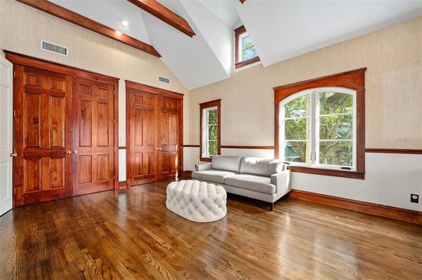 Interior, Recessed Lighting, Wooden Beams, Wood Texture Flooring