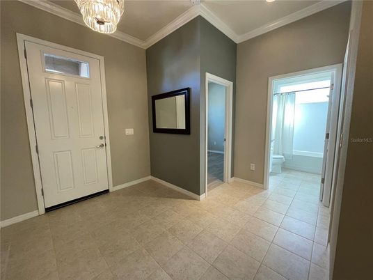 Bathroom, Chandelier, Interior