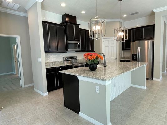 Interior, Kitchen, Pendant Lights, Recessed Lighting, Stainless Steel Appliances